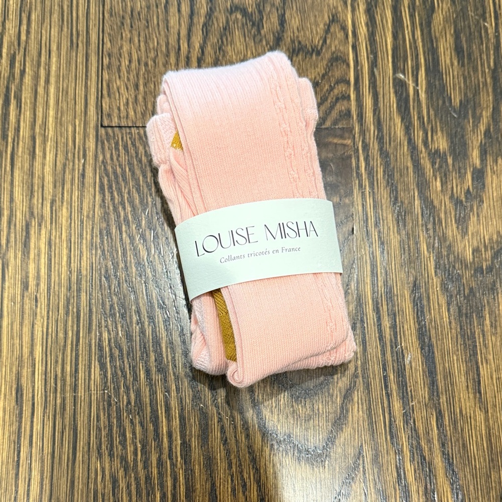 Louise Misha Pink Knit Tights